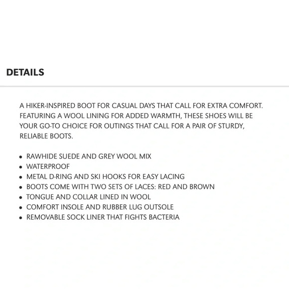 TOMS Women’s Summit Rawhide Gray Wool Waterproof Boots Size 6.5 - Picture 11 of 11